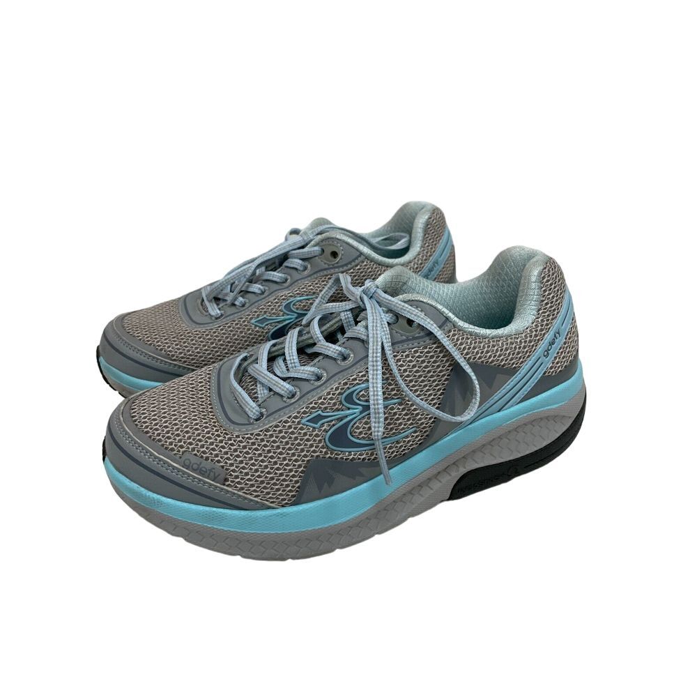 GDEFY Gravity Defyer‎ Sneakers Womens Size 7M Gray Blue Orthotic Comfort Walking